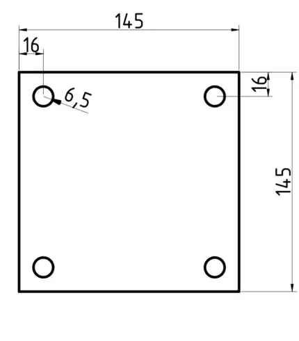 Kotviaca patka stlpika 145x145x6