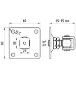 branovy zaves nastavitelny M16 s platnickou