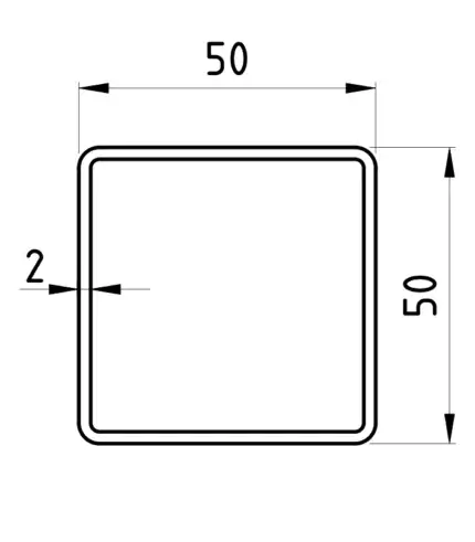 jakel na mieru 50x50x2